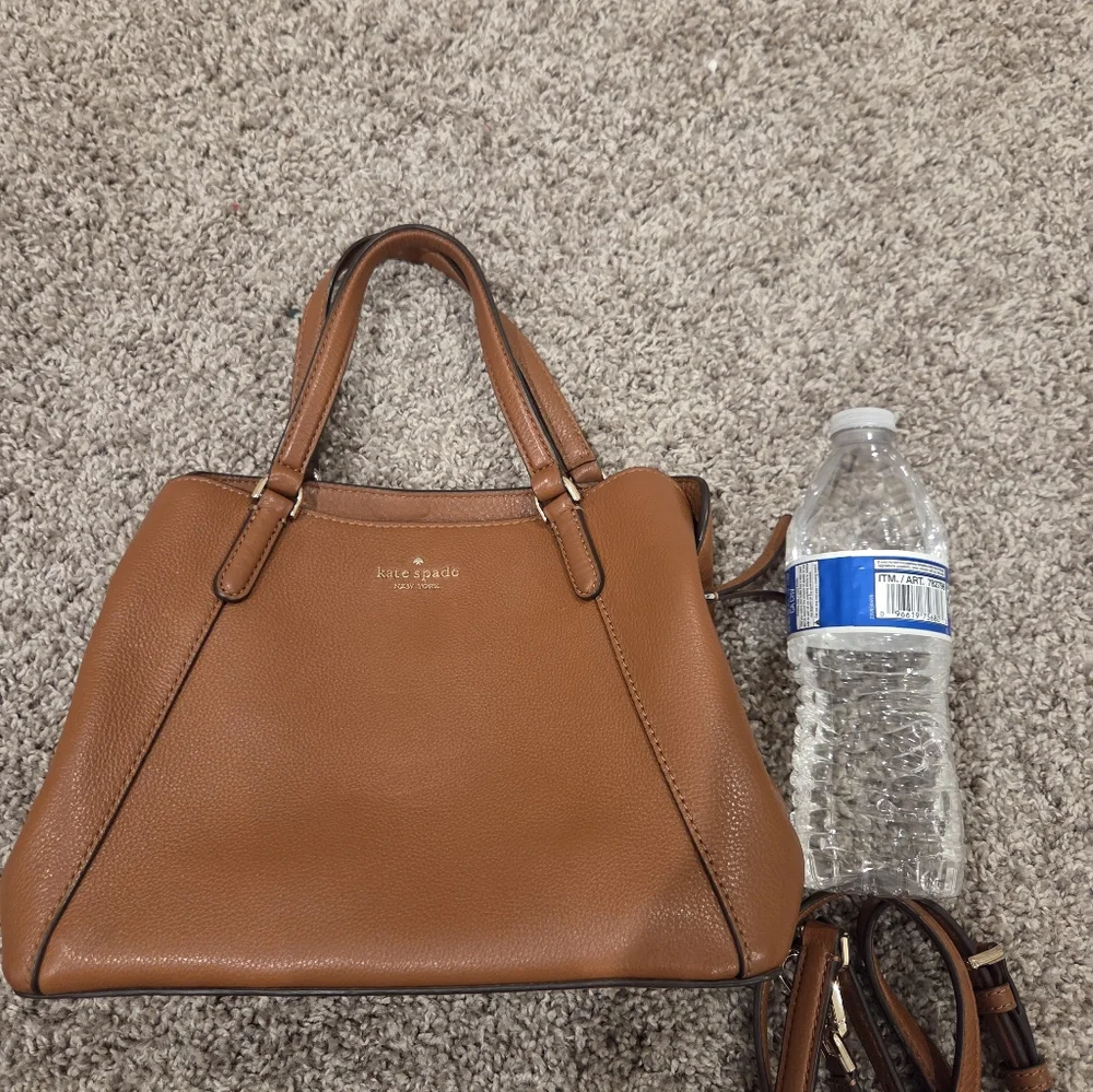 Kate Spade Tan Leather Satchel - Picture 2 of 4
